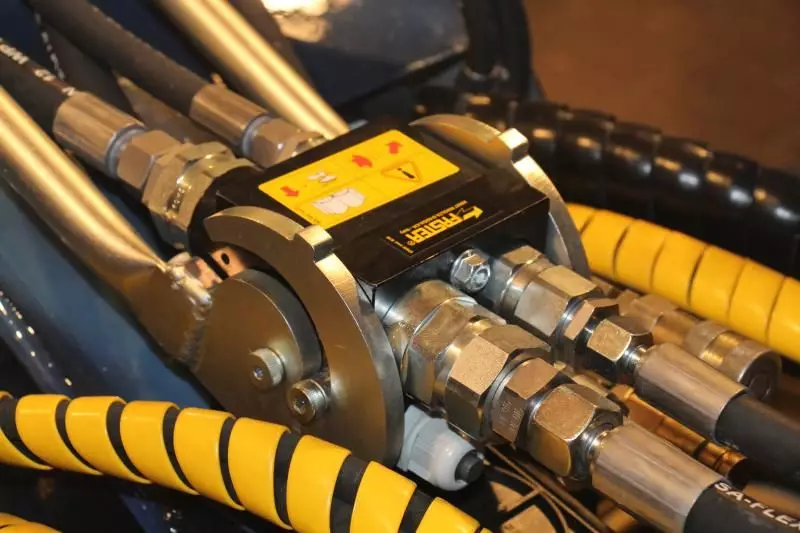 Die hydraulische Schnellwechselvorrichtung des SUG 20.