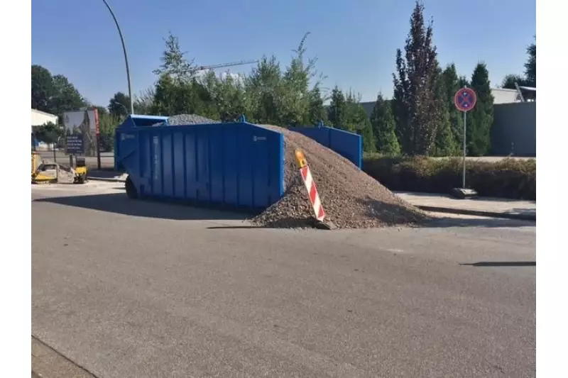 Durch die mobile Schüttgutmulde werden Platzbedarf und Verschmutzungen reduziert.