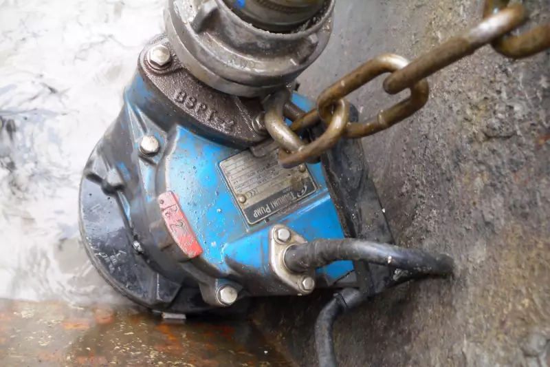 Mit dem Slogan „Stronger for longer“ unterstreicht Tsurumi den Anspruch langer Standzeiten. Hier eine robuste KTV2-22 bei der Arbeit und ein Blick auf den Ölverteiler im Inneren einer Tsurumi-Pumpe (Foto: Tsurumi).