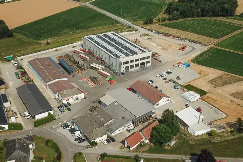 Das Westtech-Werk im österreichischen Prambachkirchen. Nach zahlreichen kleineren Erweiterungen folgte mit dem Neubau ein 3.700 m² großer Wachstumssprung der Produktionsflächen. Quelle: Westtech