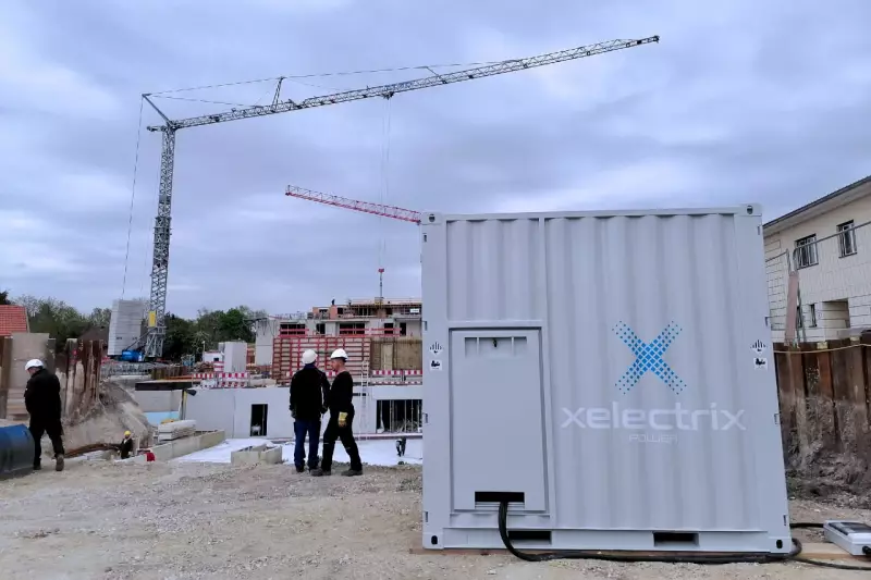 Die Xelectrix Power GmbH stellt auf der MAWEV Show vom 10. bis 13. April 2024 fortschrittliche Energiespeicher-Lösungen für die Baubranche vor. Im Rahmen von Live-Demonstrationen wird unter anderem das Speichersystem „UNLIMITED M10“ gezeigt, das sowohl im On- als auch im Off-Grid-Modus effizient und nachhaltig betrieben werden kann. Quelle: Xelectrix Power