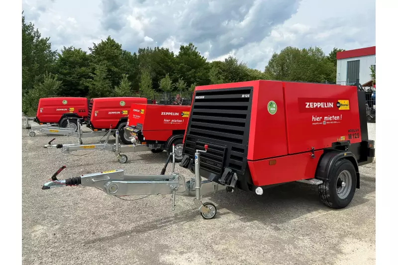 Neu bei Zeppelin Rental im Mietprogramm: elektrische Kompressoren des Herstellers Kaeser.