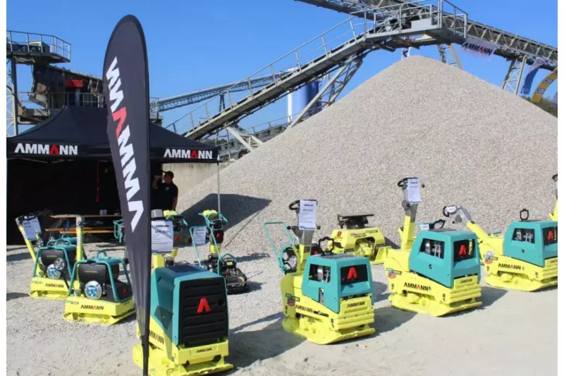 Ammann war mit einer ganzen Palette von leichten Verdichtern vertreten.