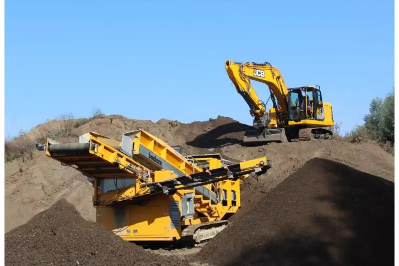 Die Sternsiebmaschine vom Typ 2ta von Backers zeigte, wie die Sternsiebtechnik funktioniert.