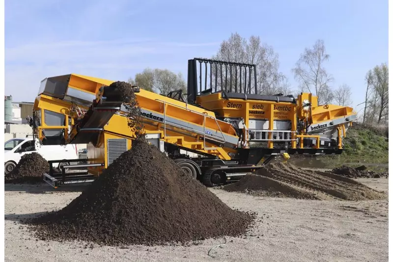 Am Standort in Rohrbach wird die Anlage hauptsächlich zur Separation von Bodenmaterial eingesetzt.