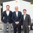 Von links: Tobias Merk, Ulrich Humbaur und Olaf Sackers. Quelle: Humbaur GmbH