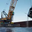 Der Liebherr-Seilbagger-HS 8300.1 im Dredging-Einsatz an der Golfküste, USA.