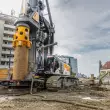 Das Bohrgerät LB 55 überzeugt bei Bohrpfählen mit großen Durchmessern.