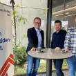 Bmst. Ing. Markus Hilgarth, Geschäftsführer Stern & Hafferl Bau (links), Christian Puck, kaufmännischer Bereichsleiter Stern & Hafferl Bau (mitte) und Bernhard Gruber Projektmanager Rosenberger Telematics (rechts).