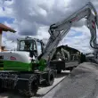 Der Takeuchi TB 395 W ist komplett ausgerüstet. Auch ein vollhydraulischer Schnellwechsler gehört dazu.

