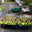 Azubi TechDays 2025: Insgesamt 90 Auszubildende, Ausbilder und Monteure erlebten die Maschinen der Wirtgen Group live im Einsatz. 
