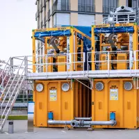 BE 600-C Entsandungsanlage auf der Bauer-Hausausstellung (2024). BE 600-C Entsandungsanlage auf der Bauer-Hausausstellung (2024).