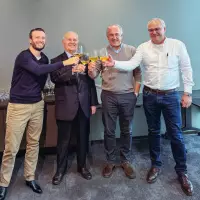 V.l.: Amedeo Morello, Francesco Morello, Alain Faymonville & Yves Faymonville  