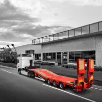 Der K.SLS HS setzt neue Maßstäbe für sicheren und flexiblen Maschinentransport mit festem Tiefbett.