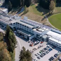 Das Hauptgebäude der Untha shredding technology in Kuchl bei Salzburg.